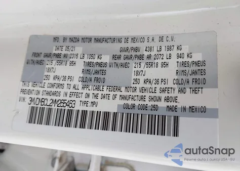 2021 Mazda Cx-30 Preferred from USA, damaged, VIN 3MVDMBCL2MM265463